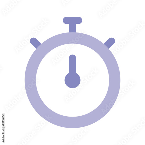 A flat design of stopwatch, time counter vector design