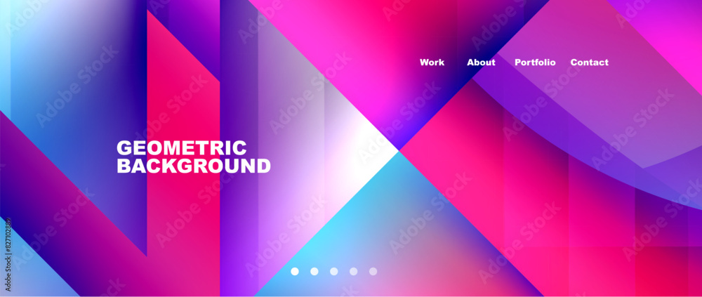 Triangles and geometric shapes composition with bright colorful gradient colors. Vector Illustration For Wallpaper, Banner, Background, Card, Book Illustration, landing page Triangles and geometric shapes composition with bright colorful gradient colors. Vector Illustration For Wallpaper, Banner, Background, Card, Book Illustration, landing page
