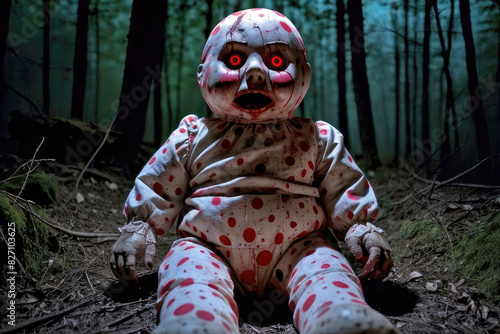 Horror Doll, generated by artificial intelligence