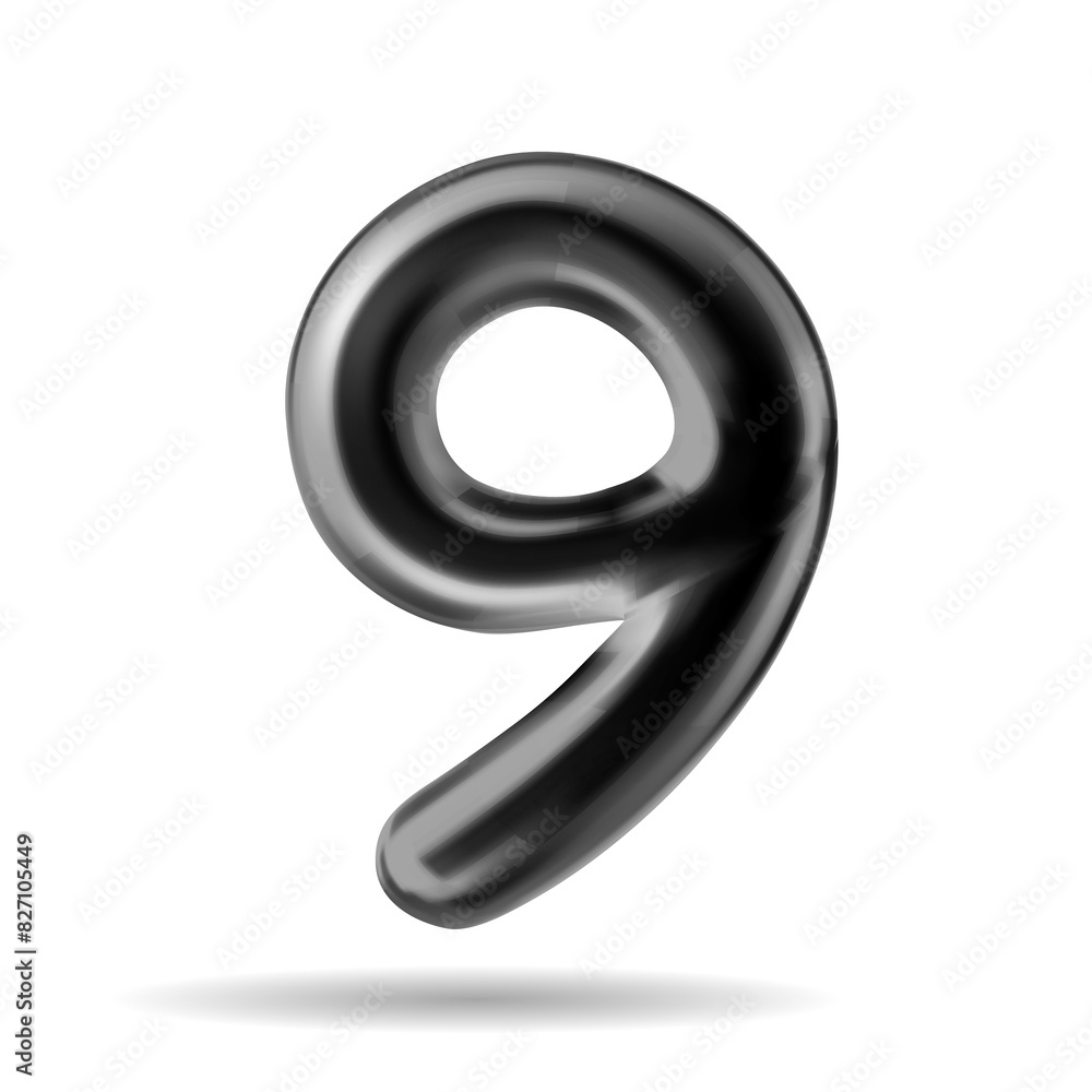 Letter 9 Vector Text Style, Fonts Concept Letter 9 Vector Text Style, Fonts Concept