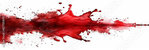 blood splatters on white background, red paint splatters on white , red ink Splashes
