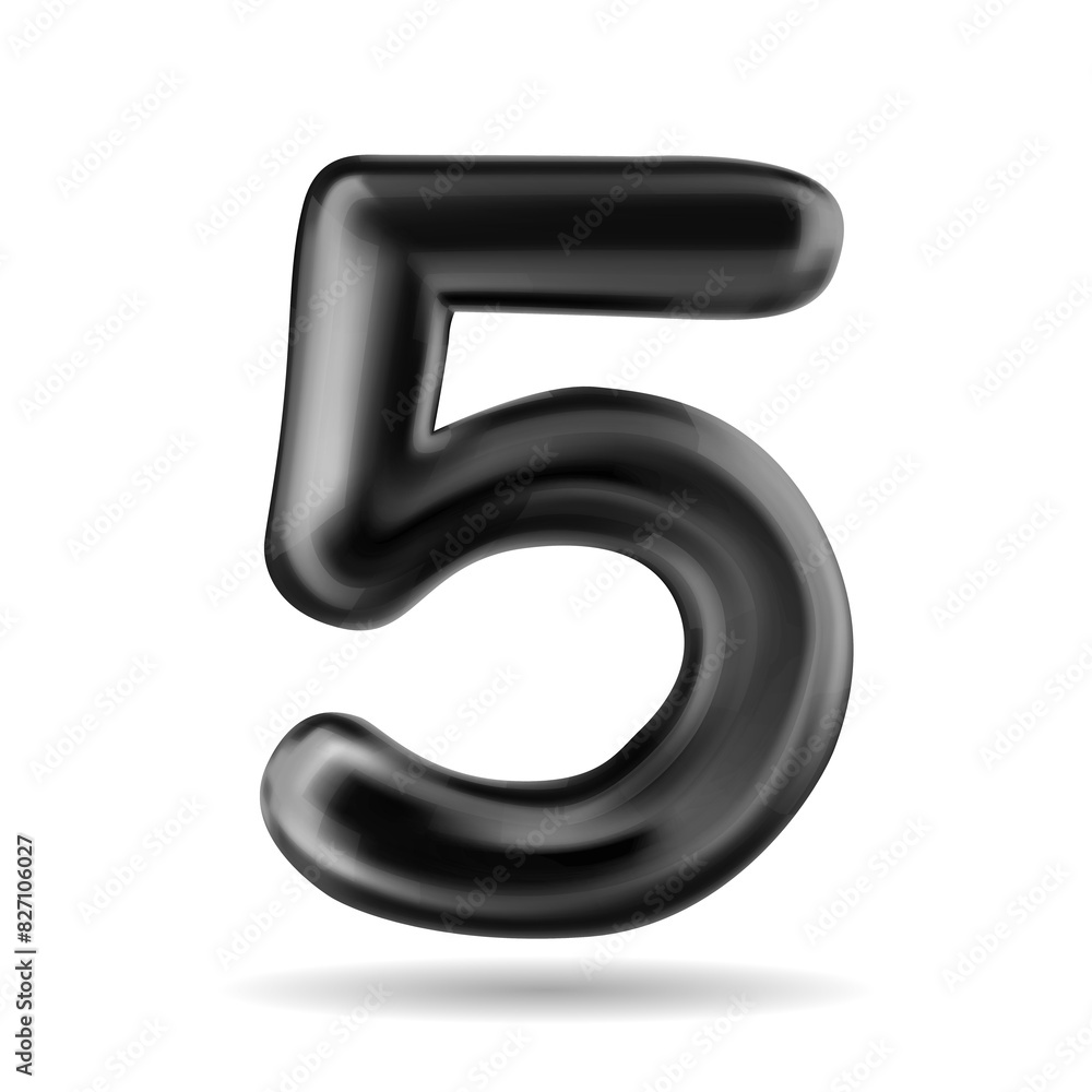 Letter 5 Vector Text Style, Fonts Concept Letter 5 Vector Text Style, Fonts Concept