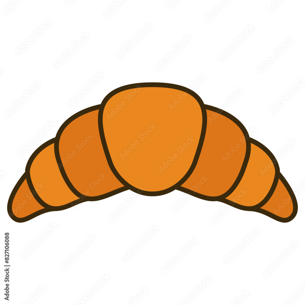 illustration of croissant cake illustration of croissant cake