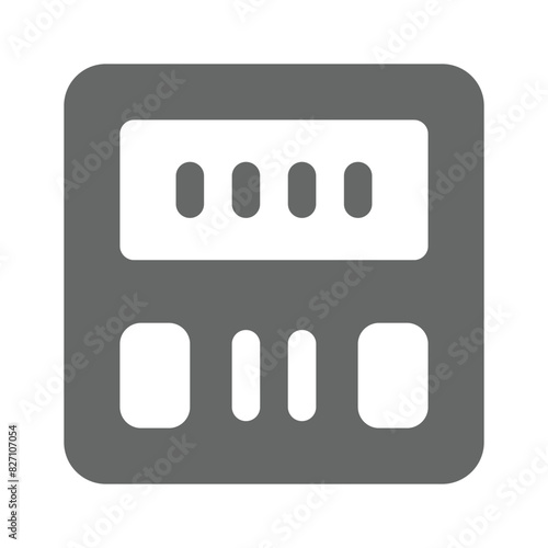 Get this amazing icon of weight machine, weight scale vector design