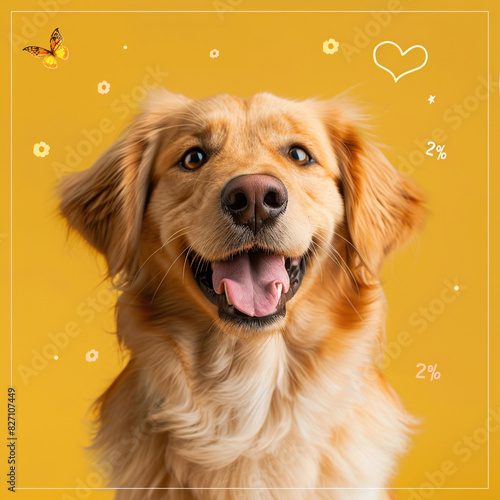 The Photography of National Pet Day for  Celebration Poster with Adorable Pets. The vibrant colors and playful layout make it perfect for promoting pet-related events, campaigns, or social media posts