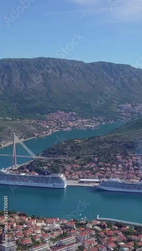 Aerial view of beautiful Croatia landscape