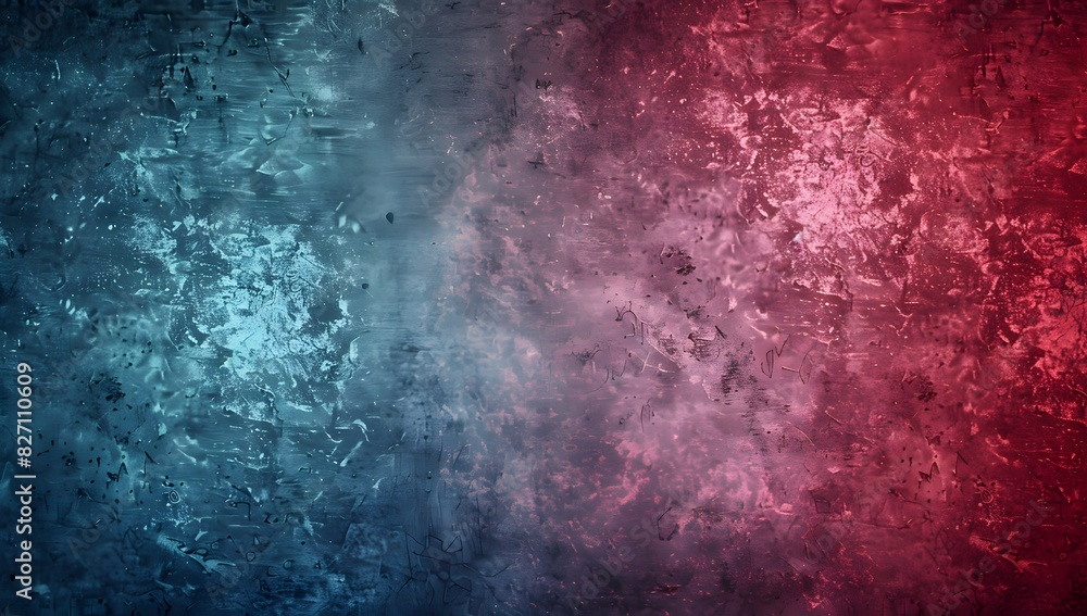 Fototapeta premium dark gradient background with red tones at the edges, framed by a worn border