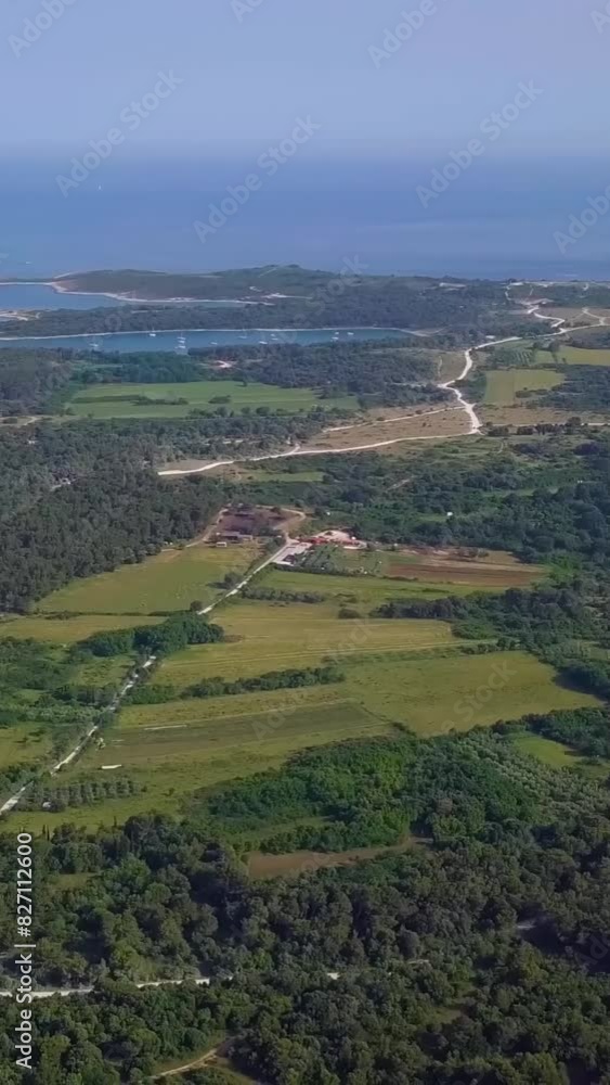 Aerial view of beautiful Croatia landscape Aerial view of beautiful Croatia landscape