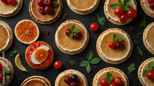 Wallpaper Mural russian food blini Torontodigital.ca