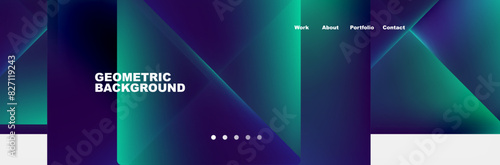 Triangle minimal web site page background design. Vector Illustration For Wallpaper, Banner, Background, Card, Book Illustration, landing page