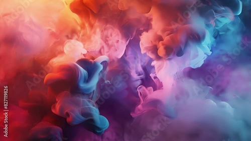 The colorful smoke seems to have a life of its own shapeshifting into wondrous creatures that transport us to a world where fantasy and reality collide. photo