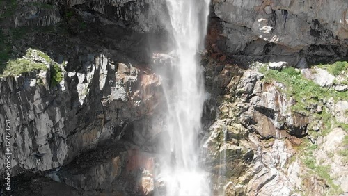 Caucasus, North Ossetia. Digoria gorge. Mountain stream. photo