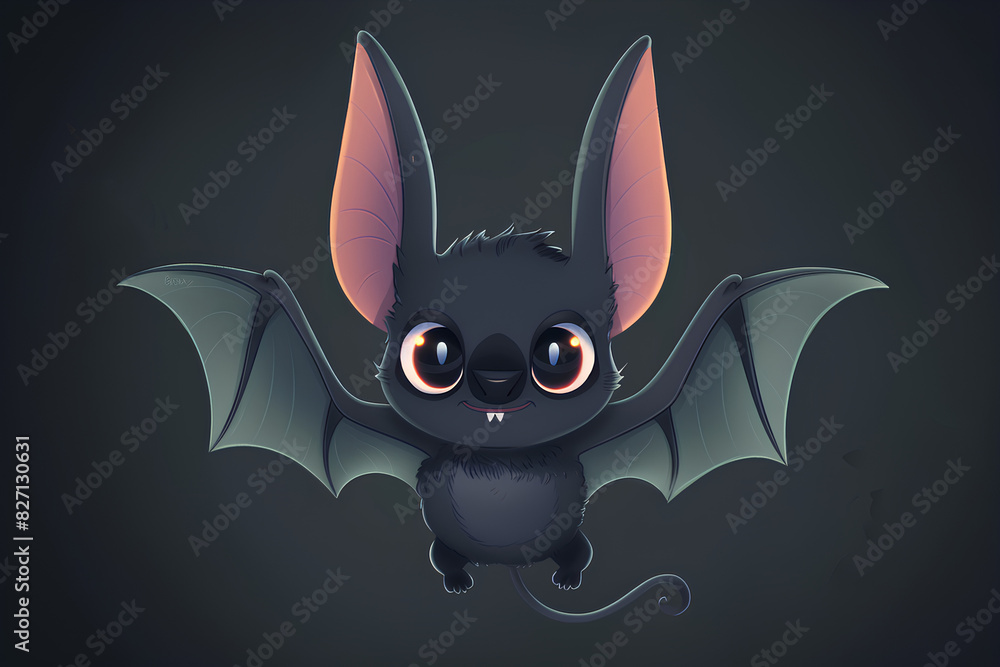 Fototapeta premium a cute flying bat vector