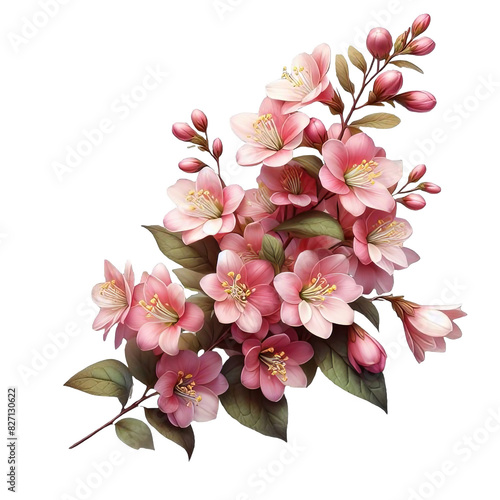 Abelia isolated on transparent background