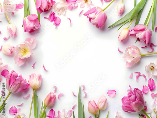 Floral background with space for text
