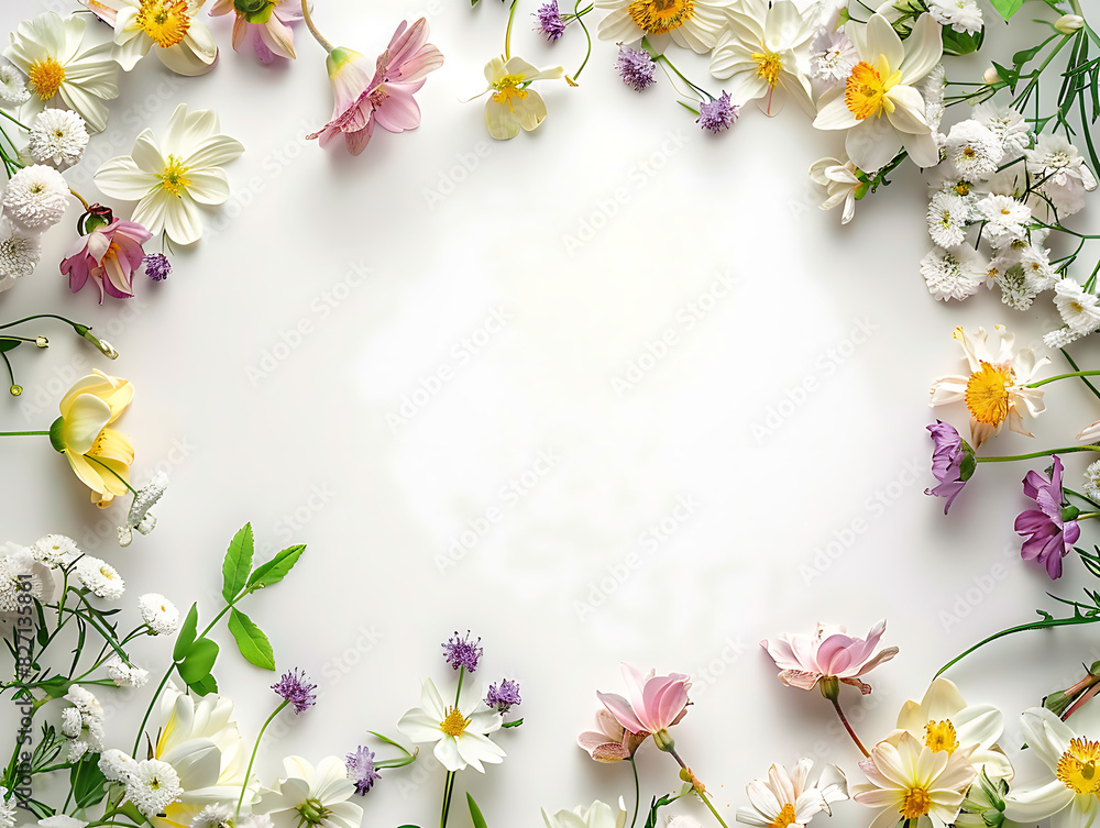 Floral background with space for text Floral background with space for text