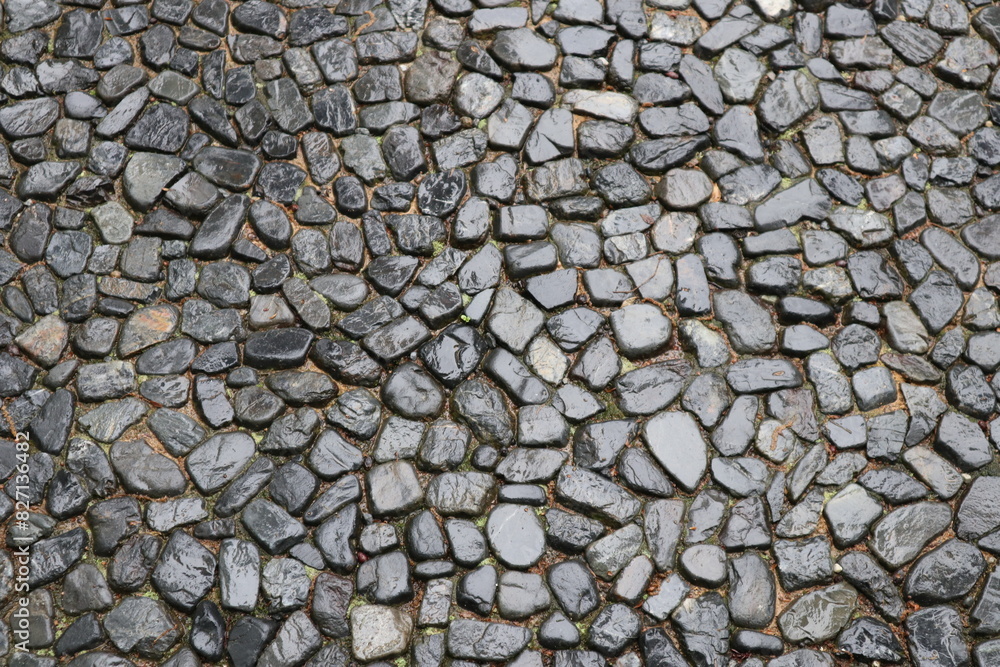 Texture of Miyuki-michi Path in Katsura Imperial Villa, Kyoto, Japan Texture of Miyuki-michi Path in Katsura Imperial Villa, Kyoto, Japan