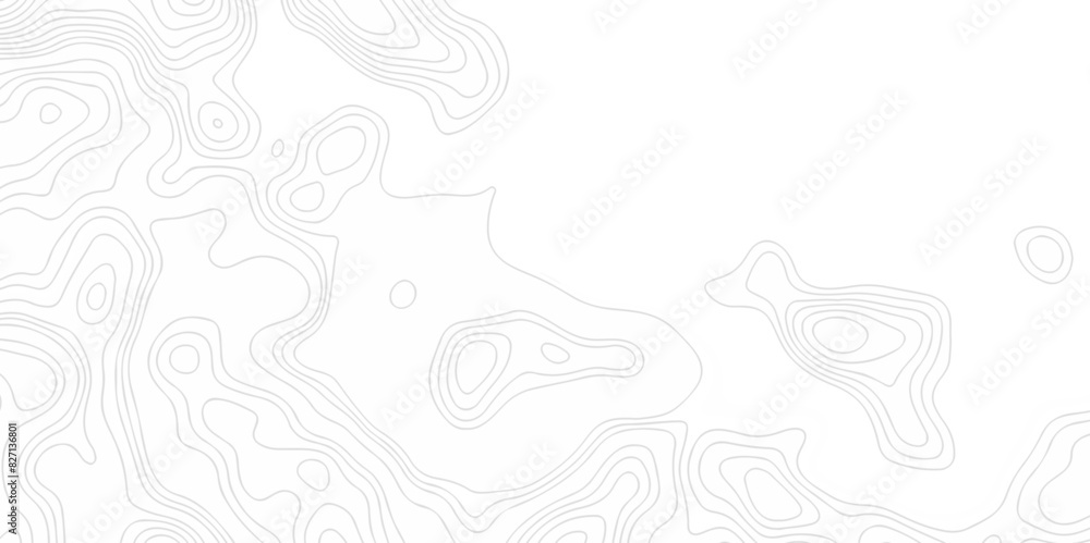 Fototapeta premium Lines Topographic contour lines vector map seamless pattern. Geographic mountain relief. Abstract lines background. Contour maps. Vector illustration, Topo contour map design.