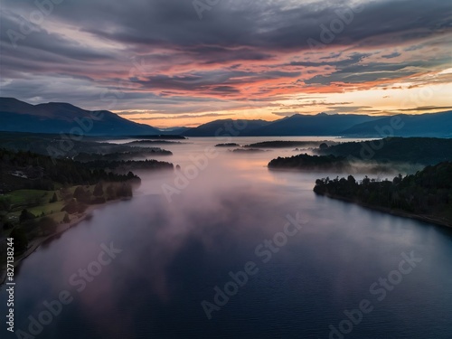 Wallpaper Mural A drone capturing aerial footage of a breathtaking landscape Torontodigital.ca
