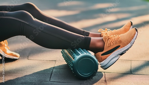 male torso wallpaper man doing exercise, woman sitting on a bench in the park, person exercising on a treadmill, Sport woman using foam roller for muscle and fascia stretching foot photo