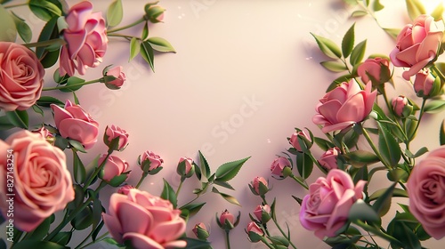 Mother's Day Background with Copy Space Illustration
