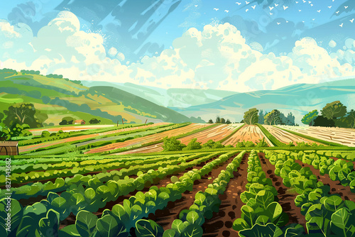 Sustainable farming practices protect soil health and biodiversity.