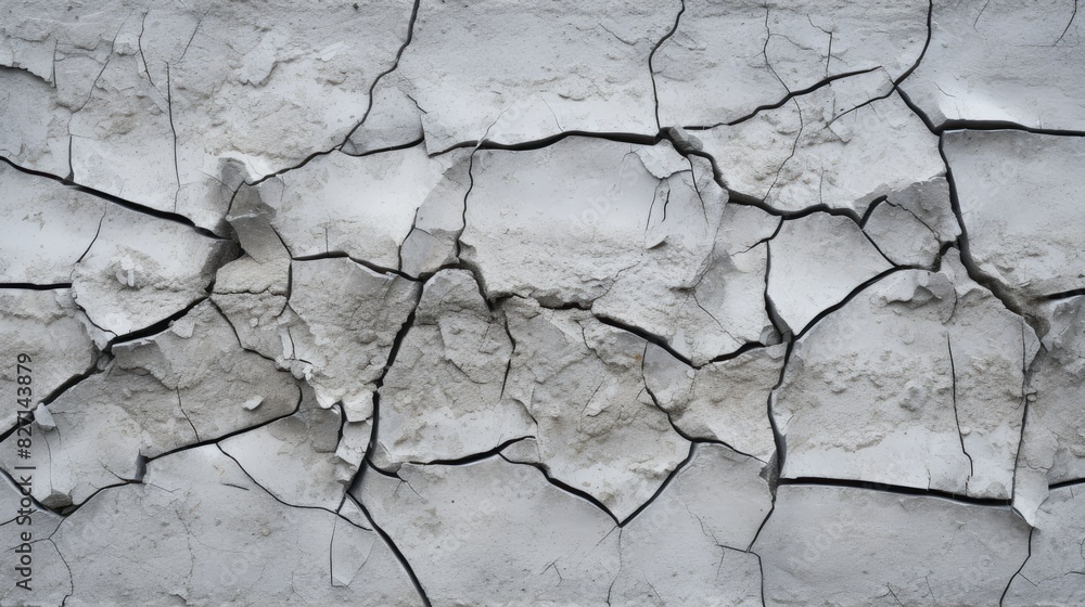 A close-up of rough concrete wall with cracks and irregularities, highlighting its rugged and industrial texture A close-up of rough concrete wall with cracks and irregularities, highlighting its rugged and industrial texture