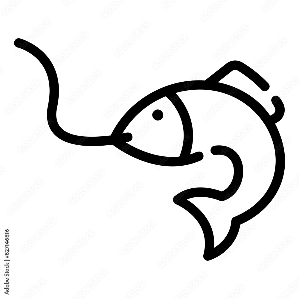 fishing outline icon fishing outline icon