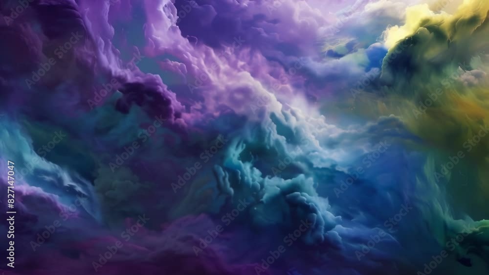Rich hues of purple blue and green create a dramatic smokescape adding depth and texture to this stunning scene. Rich hues of purple blue and green create a dramatic smokescape adding depth and texture to this stunning scene.