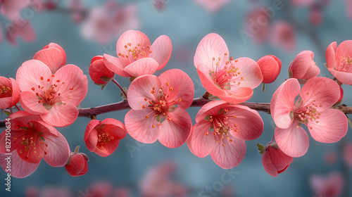 pink flowers, Herry blossom sakura Prunus serrulata symbolic photo