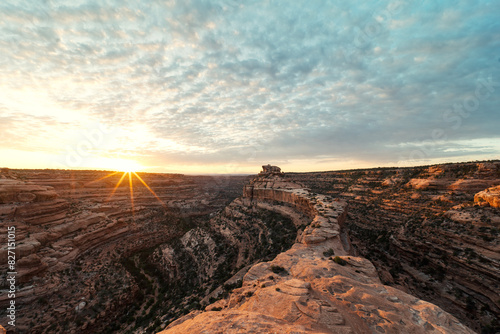 Sunrise Over Desert Canyon in Bears Ears National Monument photo