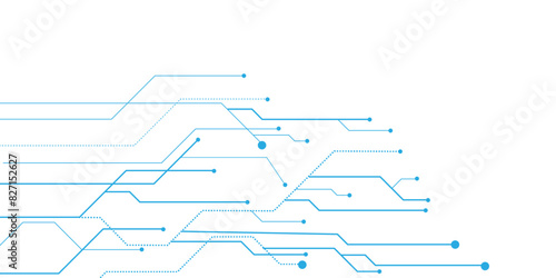 Vectors High-tech technology texture circuit board texture. Abstract background electronic printed circuit board, with dot and connection line.