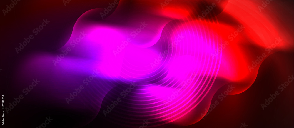 Obraz premium Neon magic light design. Vector Illustration For Wallpaper, Banner, Background, Card, Book Illustration, landing page