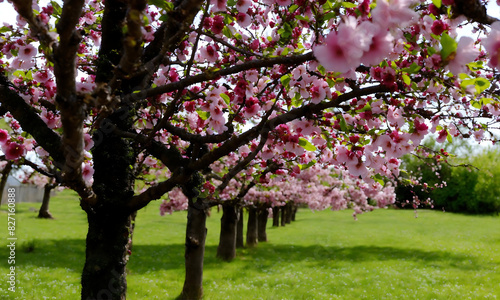 blooming cherry tree