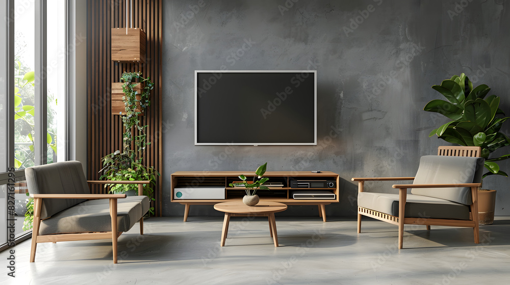 Fototapeta premium Simple and Clean Living Room