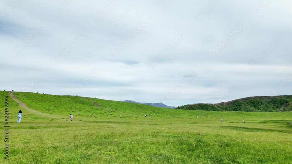 Scenery of Kusasenrihama Beach in Aso, Japan. Scenery of Kusasenrihama Beach in Aso, Japan.