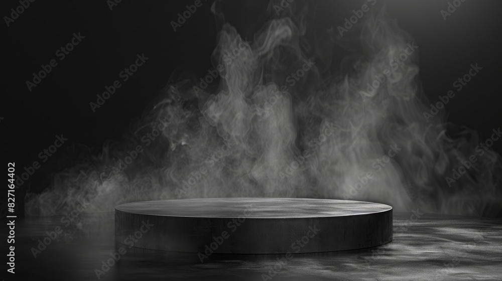 Dark Podium with Smoky Effect: Product Display
Dark Podium with Smoky Effect: Product Display