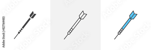 Dart vector set. Hunting darts graphic.