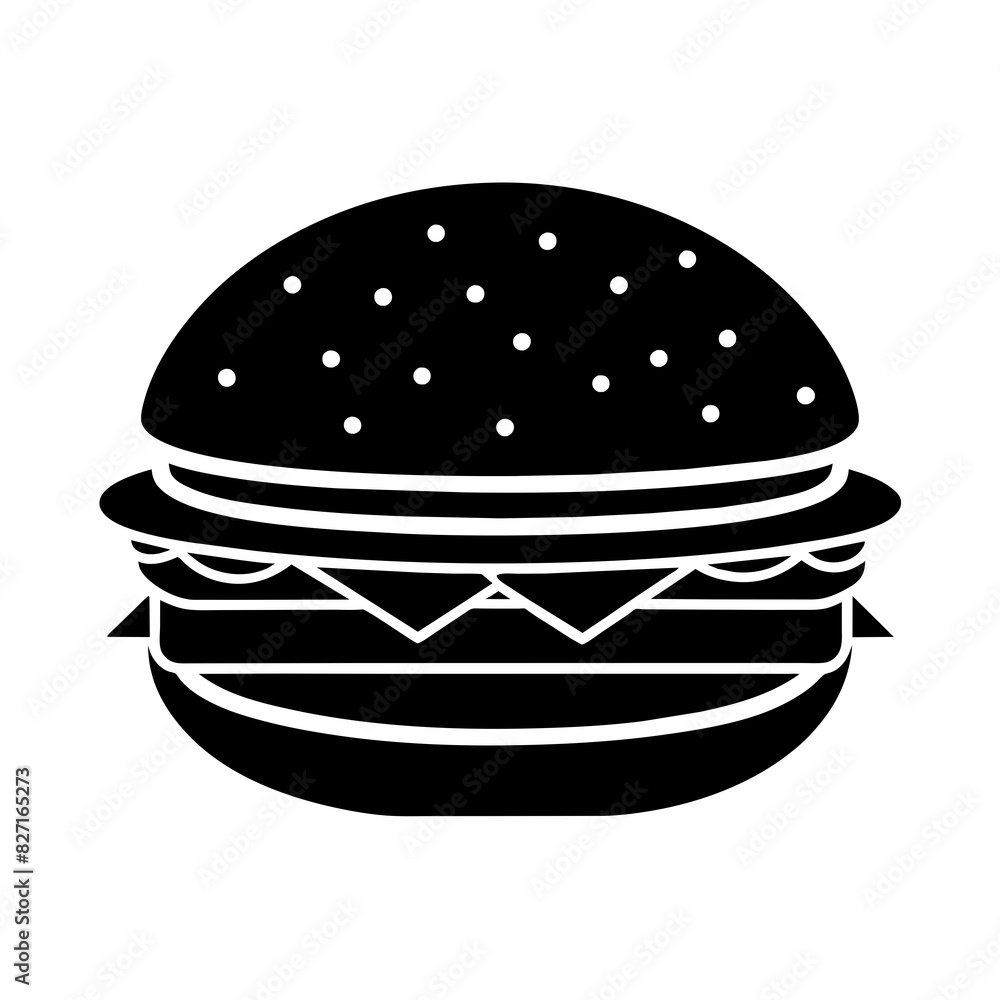 burger icon vector art illustration burger icon vector art illustration