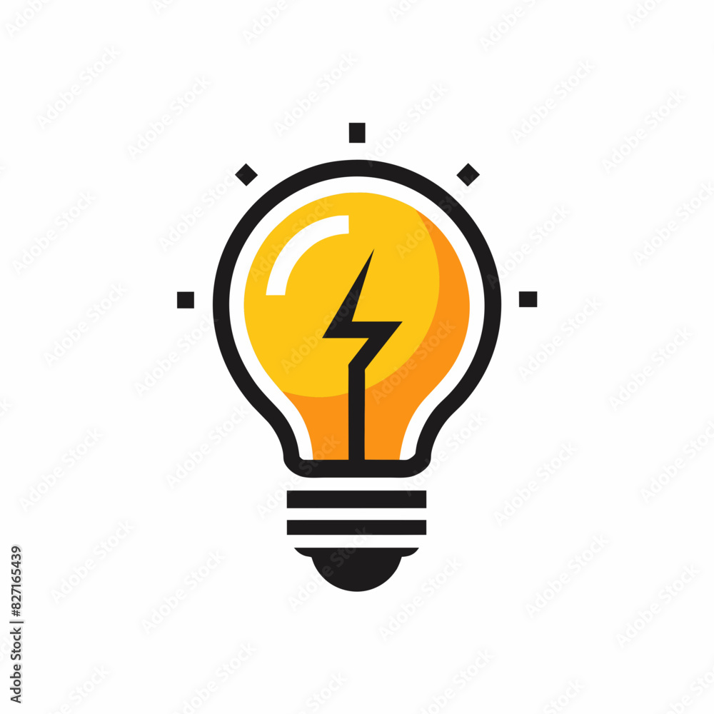 Light bulb logo icon design vector art illustration Light bulb logo icon design vector art illustration