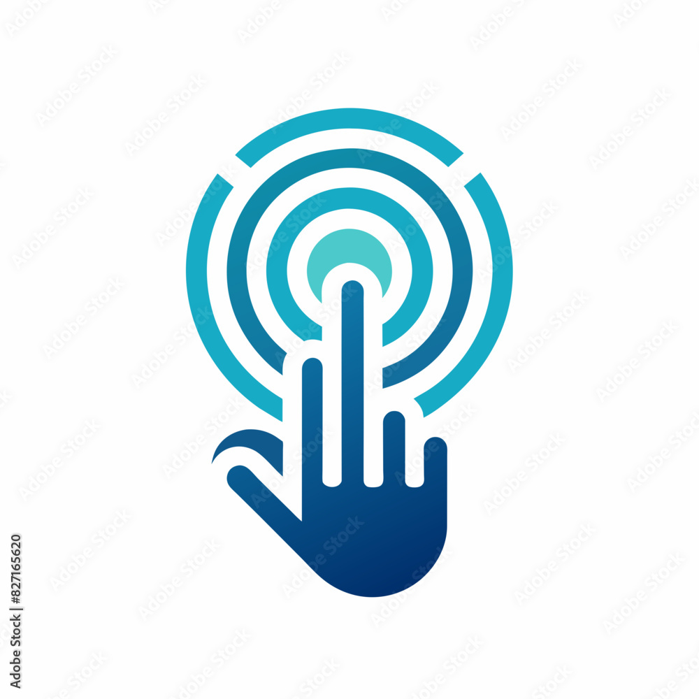 Modern Digital Touch Finger Logo Design vector art, Usable for Business and Technology Company. Modern Digital Touch Finger Logo Design vector art, Usable for Business and Technology Company.