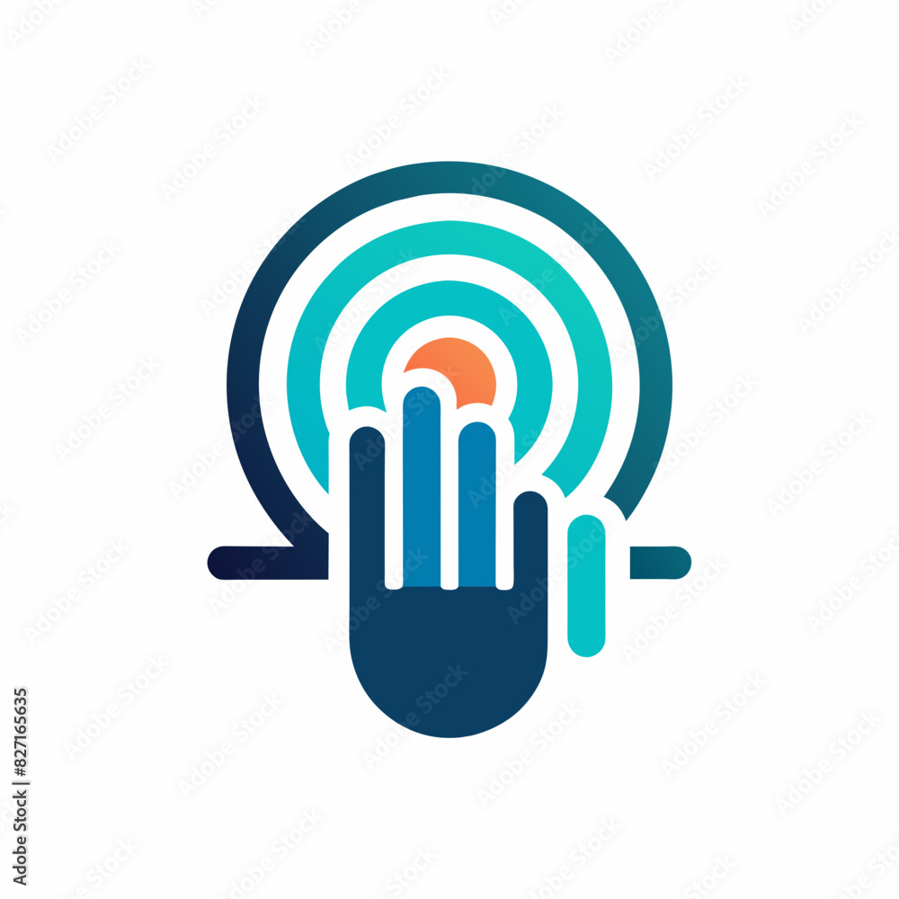 Modern Digital Touch Finger Logo Design vector art, Usable for Business and Technology Company. Modern Digital Touch Finger Logo Design vector art, Usable for Business and Technology Company.