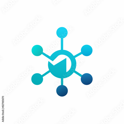 Technology logo icon design vector art illustration