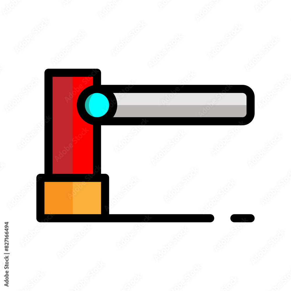Gate flat icon. editable parking area entrance symbol. Vector Illustrations. Gate flat icon. editable parking area entrance symbol. Vector Illustrations.