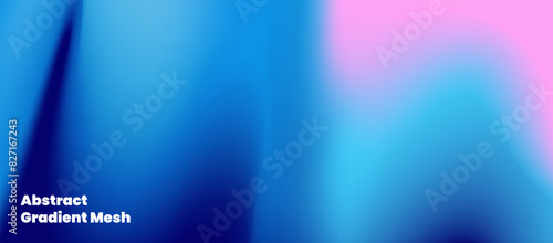 Abstract blue pink Gradiant mesh background soothing wavy gradient background