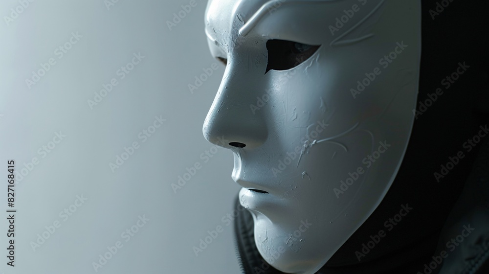 white mask