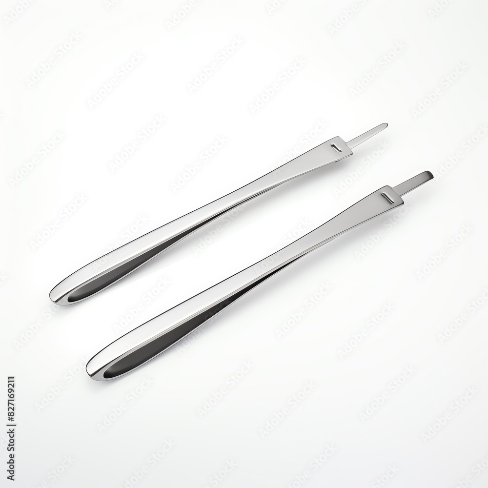 High-quality, reflective steel spatula on a white background. Ideal for kitchen use, grilling, and handling food with ease and precision. High-quality, reflective steel spatula on a white background. Ideal for kitchen use, grilling, and handling food with ease and precision.
