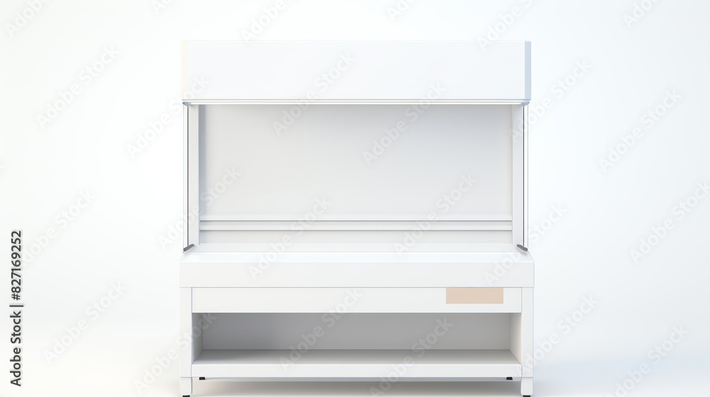 Fume hood on a white background. Perfect for scientific research, laboratory experiments, and medical use. Fume hood on a white background. Perfect for scientific research, laboratory experiments, and medical use.