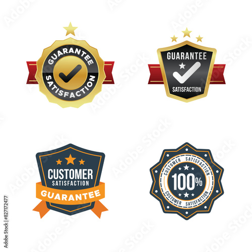 Guarantee Badge Vector Design Collection