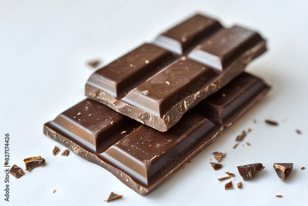 chocolate bar, white background, vector, 3d rendering chocolate bar, white background, vector, 3d rendering